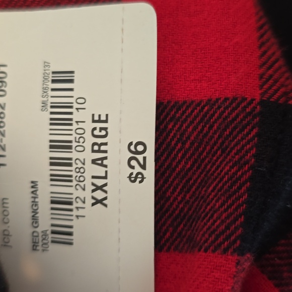 SLEEP CHIC BRAND WOMEN'S PLUS SIZE BLACK AND RED CHECKERED SLEEP PANTS SIZE XXL - Picture 12 of 12